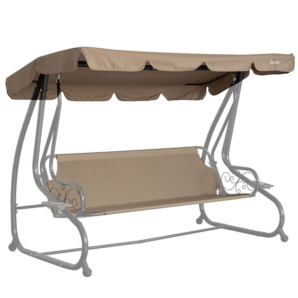 Set ricambio tetto + Seduta Dondolo 4 posti, colore tortora