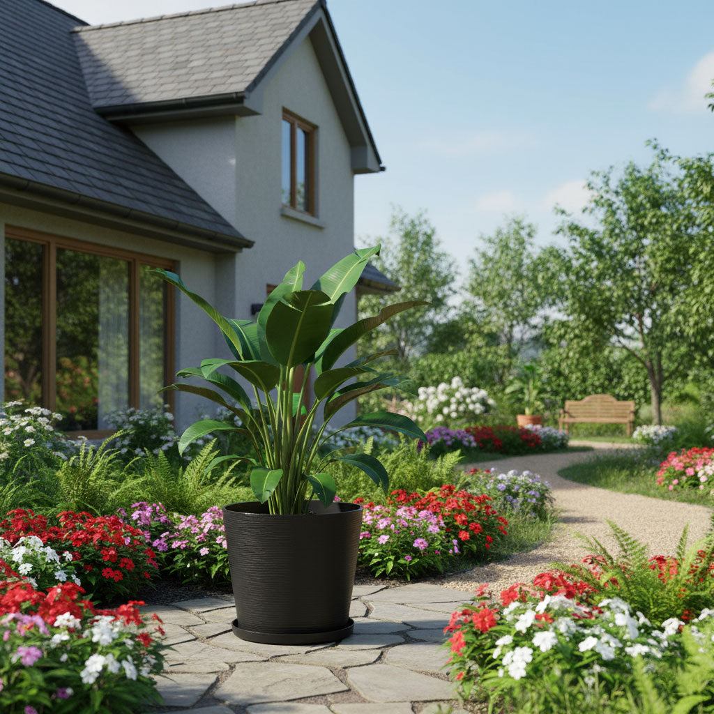 OKRUGLA VAZA S LJILJANIMA